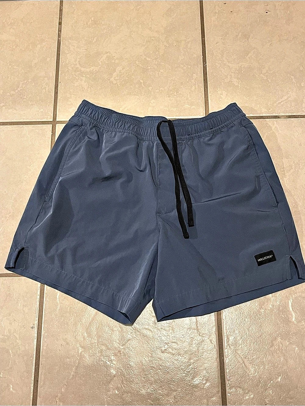 Hollister Men's Active Shorts in Blue/Black